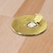 Newhouse Electric Box Cover, Floor Box Type, 1 Gang, Brass, Duplex Receptacle Cover Type 8150BR - alternate 2